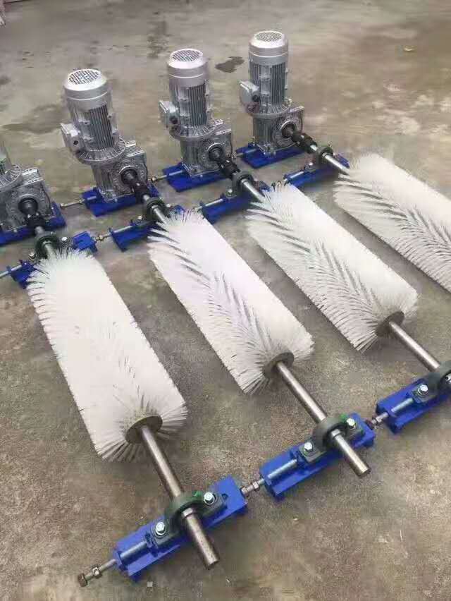 電動滾刷，旋轉(zhuǎn)式滾刷清掃器膠帶輸送機必備配件