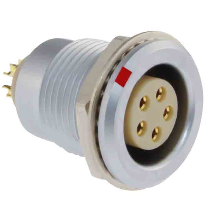 沿溪連接器5芯母座航空航天接插件信號傳輸采集器工業設備連接口