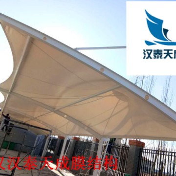 隨州汽車站充電樁雨棚 隨州索膜結構車棚包安裝