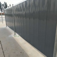廠家現貨供應灰色彩鋼板圍擋施工圍擋